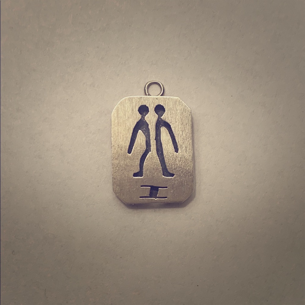 Gemini Zodiac 925 sterling silver charm